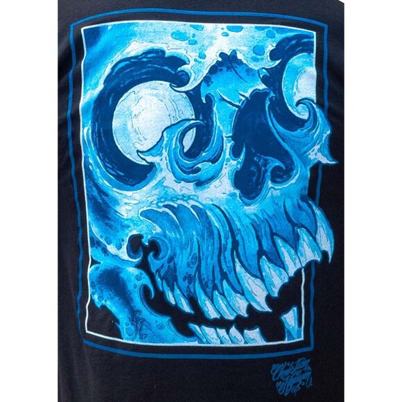 Nguyen Skull Men’s Custom Asian Tattoo Art Black Tee S-M-L-XL-2XL NWT - Picture 3 of 8